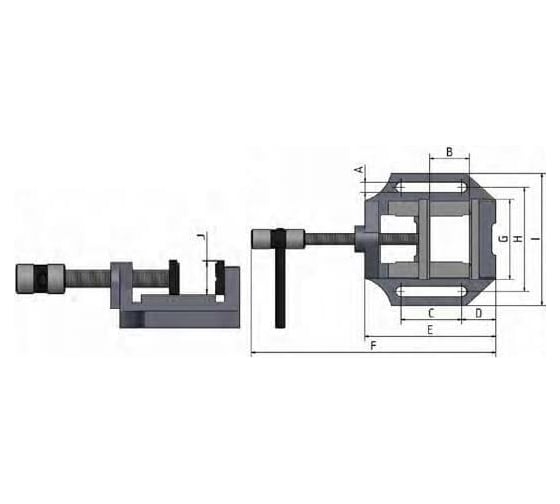 Сверлильные тиски METALMASTER ТС75 18347