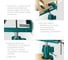 Шарнирно-поворотные тиски KRAFTOOL Precision 75 мм 32711-75 6