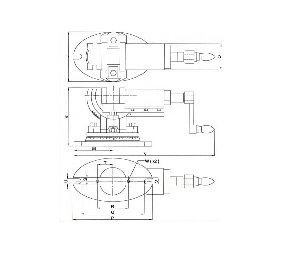 Станочные трехосевые тиски WILTON TLT/SP-150 WI11804EU 150х150