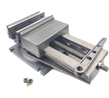 Станочные тиски TORNERI с открытым винтом поворотные L губок 250 мм, серия QB250 045770