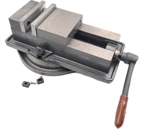 Станочные тиски TORNERI прецизионные поворотные L губок 125 мм, серия QM16125 Swivel 045758