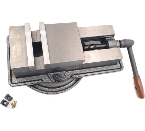 Станочные тиски TORNERI прецизионные поворотные L губок 125 мм, серия QM16125 Swivel 045758