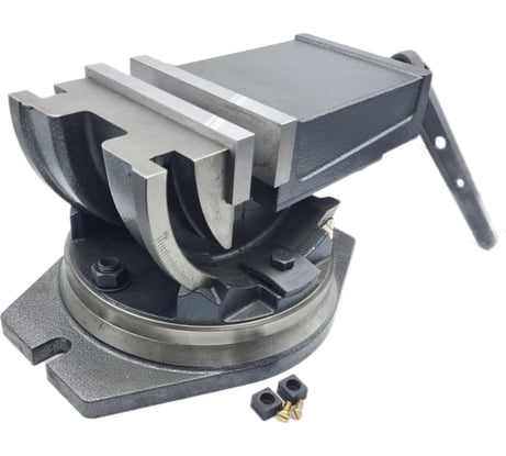 Станочные тиски TORNERI глобусные 2-х осевые поворотные L губок 160 мм, серия QHK160 045774