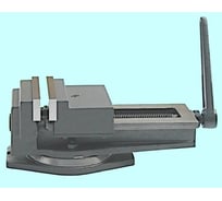 Станочные тиски CNIC Q13 QB200 200 мм, чугунные, поворотные, с открытым винтом, ход 220 мм 32666