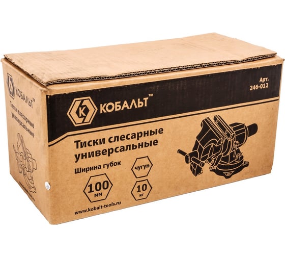 Слесарные поворотные тиски КОБАЛЬТ 246-012