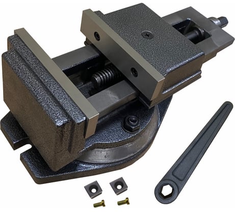 Станочные тиски 160мм, поворотные, с открытым винтом, серия QB GRIFF b241202