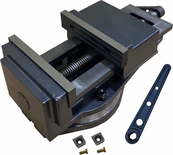 Станочные тиски 200мм, поворотные, с открытым винтом, серия QB GRIFF b241203