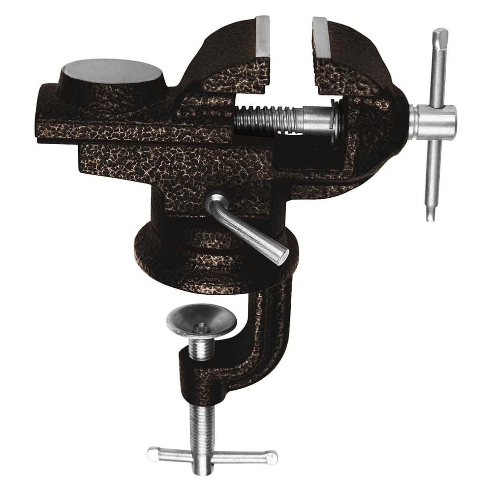 Поворотные слесарные тиски на струбцине с наковальней Wokin 50 мм ...