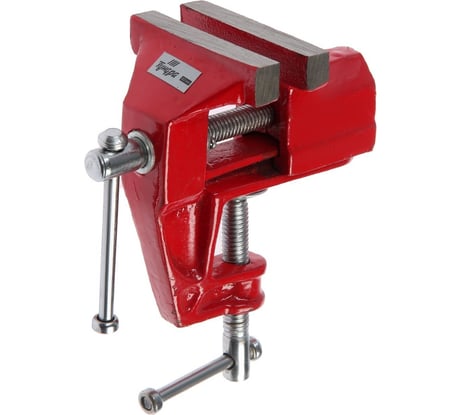 Слесарные тиски ТУНДРА винтовой зажим, 60 мм 878151