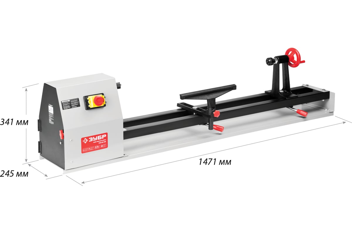 Станок токарный по дереву ЗУБР ЗСТД-350-1000