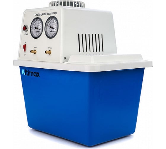 Насос вакуумный водокольцевой Altimax WRVP-III-A 180 Вт, 2x10 л/мин, емкость бака 15 л, исполнение: антикоррозионное VP050101