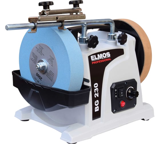 Заточной станок Elmos BG 230 180В, 200мм, с регулировкой оборотов e70384