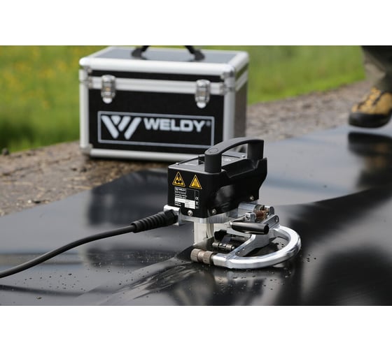 Сварочный аппарат WELDY Miniwelder Geo 2 230В/800Вт, стальной клин, с пров. каналом 154.884