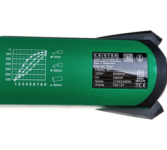 Аппарат для сварки пластика Leister Triac ST 230В, 1600Вт, 141.227