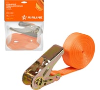 Ремень крепления груза с храповиком AIRLINE кольцевой, 600 кг, 4.5 м AST44