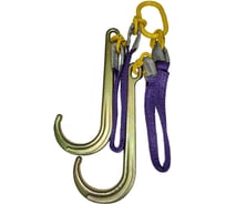 Текстильный строп UVE V-образный с J-крюками, 1200 мм, 2500 кг EVAC-STP-30.1200.2500.VJ