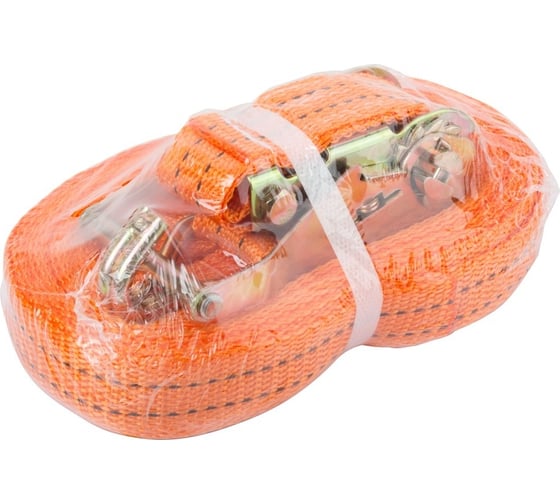 Ремень для крепления груза FIT храповый механизм, лента 38 мм x 12 м, 1500 кг / 3000 кг 64919