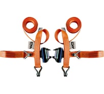 Комплект стяжных ремней с крюками и храповым механизмом Grosco 2 шт, 3-6 т, 6 м, 35 мм, для крепления груза RST0306C2