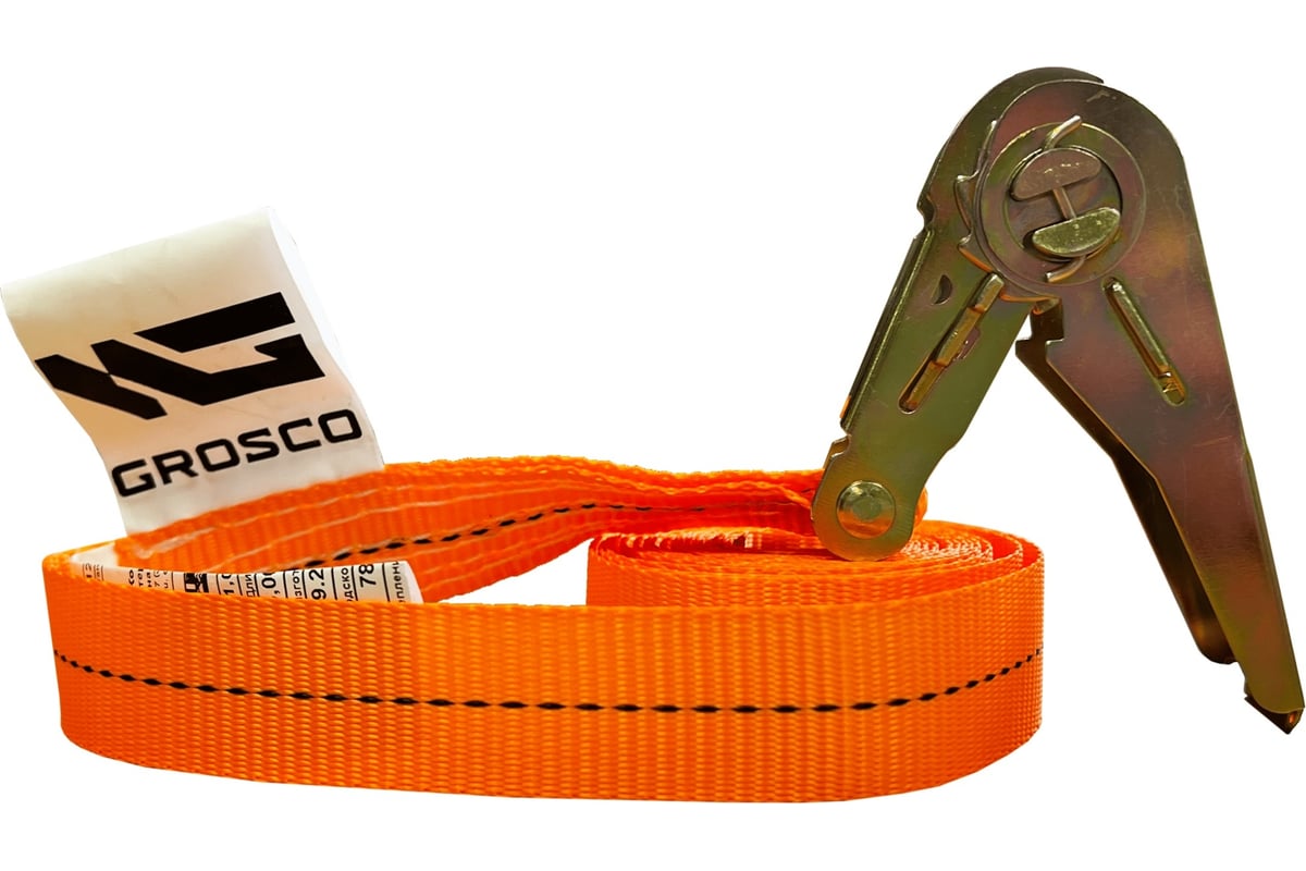 Стяжной кольцевой ремень Grosco 10-20 т, 20 м, 100 мм для крепления ...