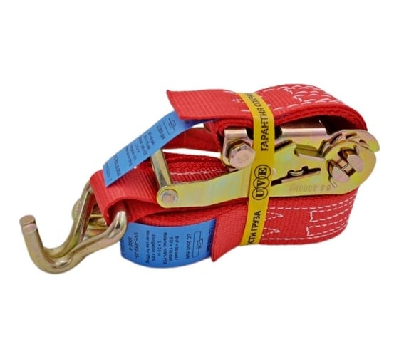 Стяжной ремень UVE 1/2 т, 4 м, 35 мм, красный RS2-36-2500-4-red