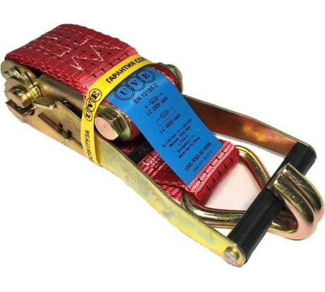 Короткая часть ремня с трещоткой UVE 2.5/5.0тн 0,5 метра part-RS2-50-5000-rtch