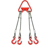 Строп канатный ПромСтроп 4СК 2.5 м, 4000 мм, опрессовка 4687203602420
