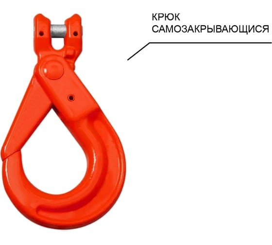 Цепной строп LITELIFT 2СЦ 11,2т 3,5м с самозакрывающимися крюками и укоротителями двухветвевой цепь 16x48 T8 G80 2sc11200t35sh