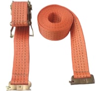 Стяжной ремень КанТраст  ЕВРОБОРТ "ласточкин хвост" укороченная трещотка, 4 м RS2-504000-short