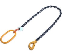 Одноветвевой цепной строп КанТраст  1СЦ 5.3 т, 2500 мм, с самозакрывающимися крюками 1STS5302500CSK