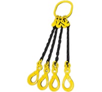 Строп цепной четырехветвевой Строп-Стор 4СЦ 11.2 т, 6000 мм, звено увеличенное 17 т, для автокрана 25 т, крюки самозапирающиеся, крюки укоротители, 8 класс S100258