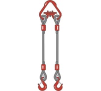 Двухветвевой канатный строп ТамбовТехСнаб 2СК 12.5 т, 10 м, опрессовка 7930130719943