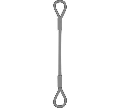 Канатный петлевой строп ТамбовТехСнаб СКП1 УСК1 8 т, 9 м, опрессовка 7930130720000