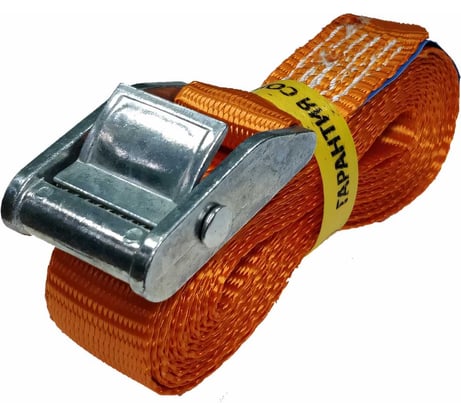 Стяжной ремень с пружинным замком UVE 3 метра, 25мм, RS-25-400-3-orange