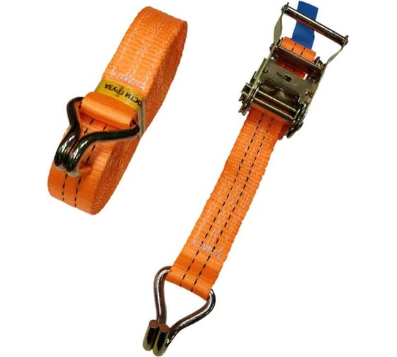 Стяжной ремень UVE 1,0/2,0 т, 6 метров, 35мм, RS2-35-2000-6-orange