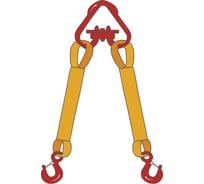 Двухветвевой текстильный строп ТамбовТехСнаб 2СТ 12.5 т, 5 м 7930130724213