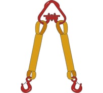 Двухветвевой текстильный строп ТамбовТехСнаб 2СТ 15 т, 5 м 7930130724138