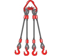 Строп канатный четырехветвевой ООО ПКФ Сварком ПАУК втулка 4СК-1 т 3 м cп000081209