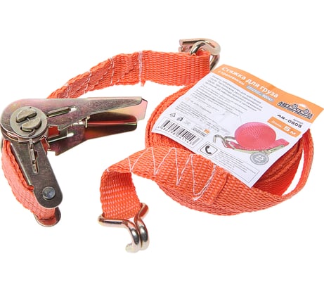 Стяжка для груза с храповиком Автостоп 800кг, лента 5м х 25мм, в пакете AB-0805 554832