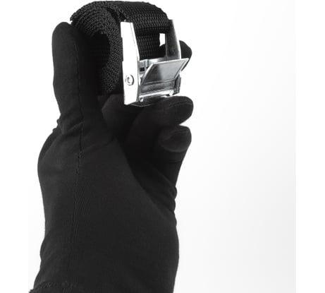 Ремень стяжной для крепления груза TopAuto 2 шт, 250 кг, 2.5 м, ширина 25 мм, с пряжкой-фиксатором, BLACK V-BL7327