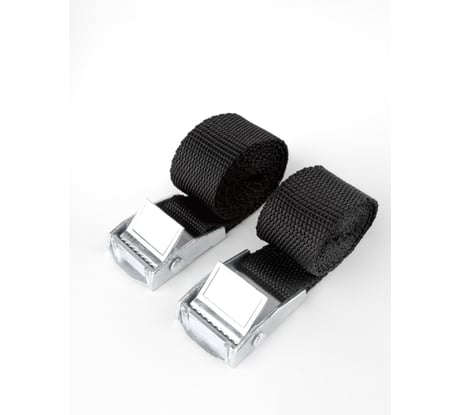 Ремень стяжной для крепления груза TopAuto 2 штуки 250 кг, 2 метра, ширина 25 мм, с пряжкой-фиксатором V-BL7341