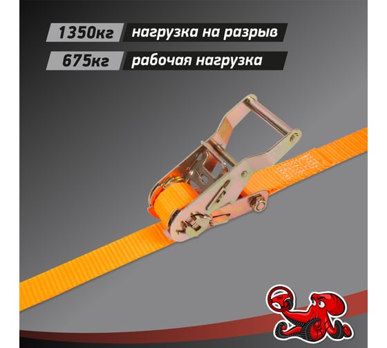 Стяжка для крепления груза DSV 27мм х 4,6м, 1,35 т, 2 шт R88301