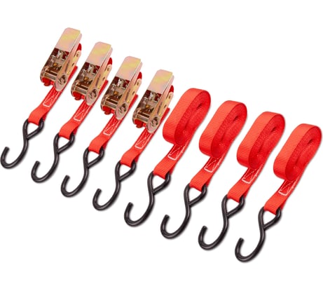 Стяжка для крепления груза DSV 25мм х 4,6м, 0,68 т, 4 шт R88504