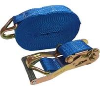 Стяжка крепления груза ДАЛИ-авто 2,5-5 тонн КРУГЛ. РУЧКА СИНИЙ DA-02267