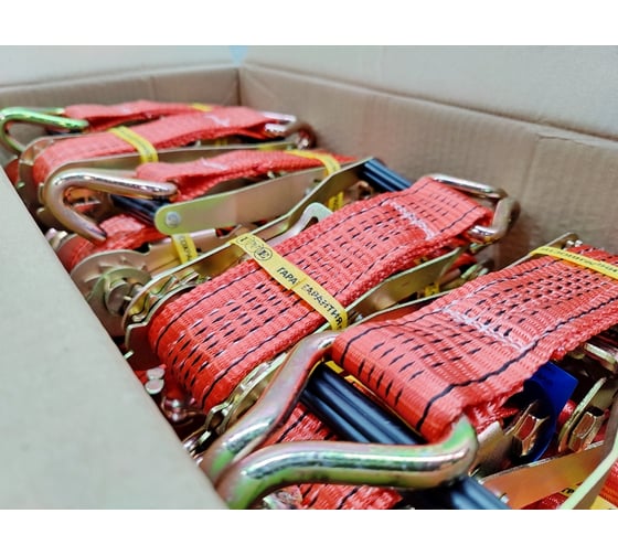 Ремень стяжной UVE 2.5/5.0 т, 8 м, 10 шт RS2-50-5000-8-pack10