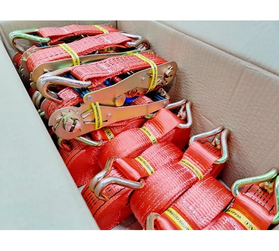 Ремень стяжной UVE 2.5/5.0 т, 10 м, 10 шт RS2-50-5000-10-pack10