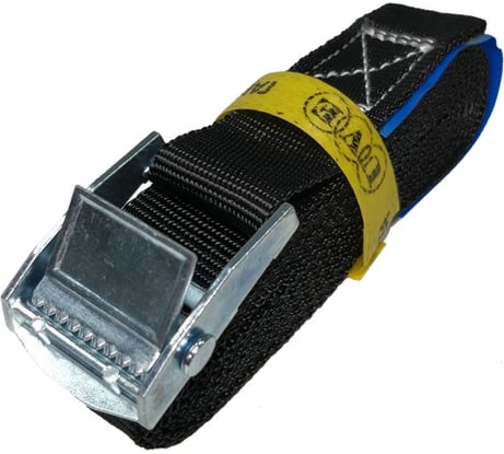 Ремень стяжной UVE с пружинным замком, 250 daN, 1 метр, 25 мм, черный RS-25-250-1,0-black