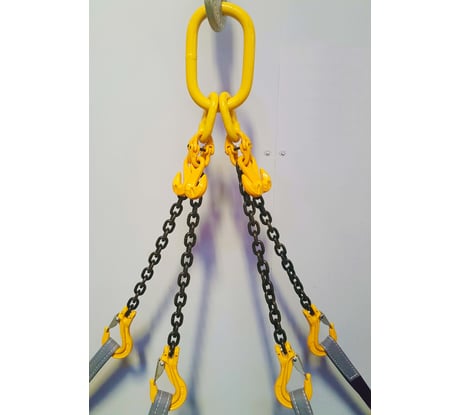 Строп ООО Промышленное обеспечение 4СЦ-4.25 т, L=2.50 м, 8 кл., с крюками-укоротителями БП-00006232