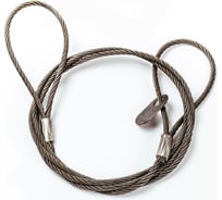 Канатный петлевой строп ТамбовТехСнаб СКП 0.63 т, 2 м, опрессовка CKP063T2MO