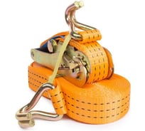 Ремень стяжной TOR 2.5/5.0 т, 10.0 м, 50 мм, зеленый, Long Ergo, пластиковая ручка 1042387