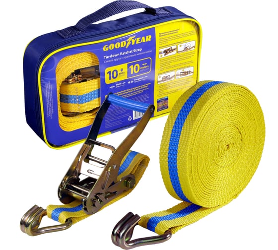 Стяжка груза с храповым механизмом Goodyear 10 т, 10 м GY005209
